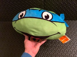 TMNT Leonardo Teenage Mutant Ninja Turtles Nickelodeon Plush Cushion Pillow Leo - $35.63