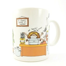 Vintage Hallmark Coffee Mug Cup Office Humor How to Get Along 12 oz Gift Cartoon - £10.07 GBP