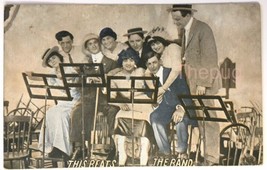 This Beats the Band Group of Friends on Stage Antique PC 1913 - £6.28 GBP