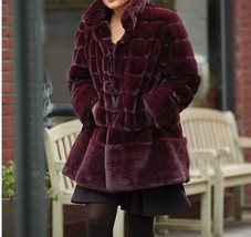 Jones New York Women&#39;s Winter Church Formal Faux Fur Coat Jacket plus 1X... - £174.09 GBP
