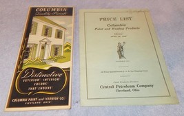 Columbia Paint and Varnish Co 1944 Price list and Paint Samples Chart Brochure - £7.97 GBP