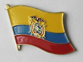 ECUADOR FLAG LAPEL PIN BADGE 3/4 INCH - $5.64