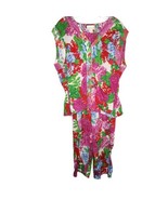 Vintage Victoria&#39;s Secret Gold Label Two Piece Pajama Pants Set Floral S... - $95.72 CAD