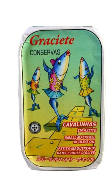 Conservas GRACIETE - Gourmet small Mackerel in Olive Oil - 4.23oz x 5 cans - $42.95
