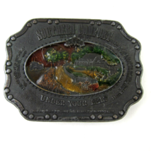 Vintage Southern Comfort Whiskey Belt Buckle Metal &amp; Colored Enamel Kolc... - $29.99