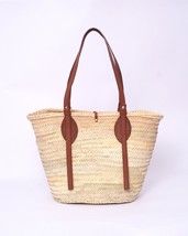 Handmade Straw Bag , Sustainable Natural Bag , Moroccan Basket, Eco-friendly Fre - £54.81 GBP
