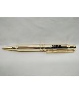 Vintage NRA Bullet Shape Rifle Gold Colored Pen - $17.81