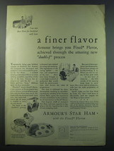 1930 Armour&#39;s Star Ham Ad - A finer flavor - £14.82 GBP