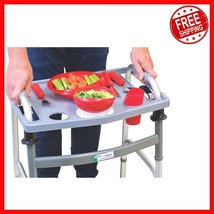 Molded Walker Tray with Cup Holder - Enhance Mobility &amp; Convenience, Fit... - $37.82