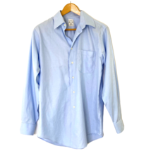 Pronto Uomo Button Front Dress Shirt Mens 14.5 32-33 Long Sleeve No Iron... - £17.95 GBP