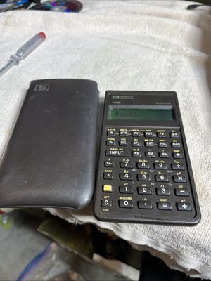 Vintage 1987 Hewlett-Packard  10B Business Calculator w/ Soft Case Excel... - $17.77