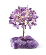 Amethyst Healing Crystal Tree Natural Reiki Crystals Gemstone Stone Base... - £22.77 GBP