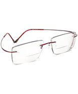 Silhouette Eyeglasses 5515 70 3040 Must Collection Red Rimless Austria 5... - $2,951.35 MXN