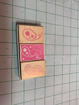Hero Arts Paisley Prints rubber stamp set #4 - $3.80