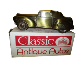 Vintage 1970&#39;s Cast Iron Coin Bank Banthrico Lincoln Continental - £58.99 GBP