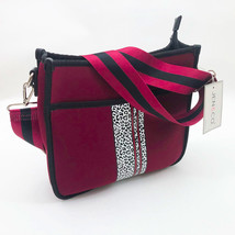 Jen &amp; Co. Jolee Neoprene Burgundy Cross Body Bag 12x11x3.5 inches - £31.13 GBP