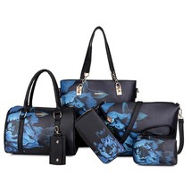 Chinese Style Floral Printing Women Handbags Shoulder Bags Set Female Practical  - £54.58 GBP