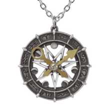 Astro-lunial Compass Pendant Astrology Astrological Symbols Alchemy Goth... - $42.00