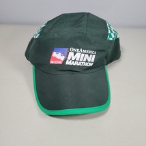 One America Mini Marathon 500 Festival Green Adjustable Runner Hat Cap Indy - $13.96