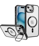 LIJMNXC iPhone 15 Case with Strong Magnetic Absorption Transparent Stand... - $192.27 MXN