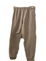 Hanes Boys Large 10/12 Gray Joggers Pants Elastic Waist W Pockets  - $27.06