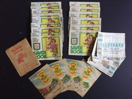S&amp;H Green Stamps Top Value Stamps Saver Books Stamps Vintage Lot 21 - $9.89
