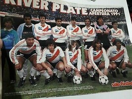 old poster  magazine  Solofutbol River Pale  Campeon apertura 1991/92 - £17.12 GBP