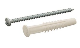 #8 X 2” Knotting Anchors With Screws, White, 14lbs, 10 Pieces - £4.44 GBP