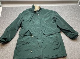 Braetan L Women&#39;s Dark Green Insulated Coat Jacket Winter Zip Up KG - €17,17 EUR