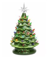 Ceramic Tabletop Christmas Tree Best Choice Products 15&quot; Pre-Lit Hand-Pa... - £44.01 GBP