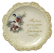 Elegant Ceramic Decorative Plate &#39;May Friends You Love&#39; - £28.08 GBP