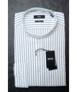 HUGO BOSS Homme Jorris Levé Col Finest Italien Tissu Robe Chemise 37 14.5 - $64.13