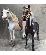 Lot of Battat 20&quot; Large Brown And White Horses &amp; Our Generation Horses H... - $1,219.80 MXN