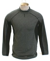 Spyder ProWeb Gray Mock Neck Long Sleeve Pullover Shirt Men&#39;s NWT - £71.93 GBP