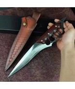 Sword knife, camping hiking knife material: 9cr18mov steel, hardness 59h... - $277.75 CAD