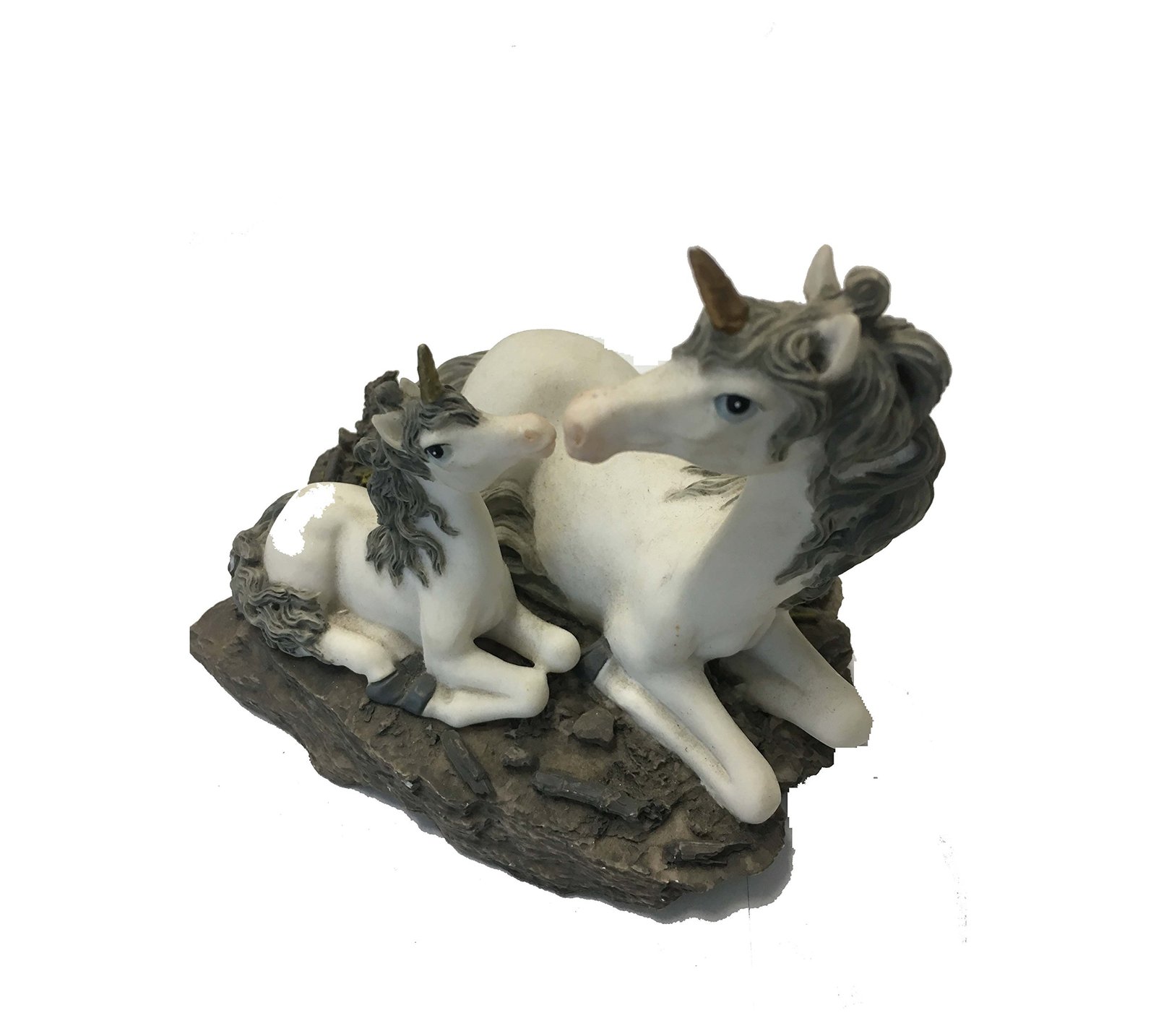 WESTLAND GIFTWARE # 346 Decorative Table top Ornament - White Unicorn with Fold - $12.50