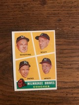 Braves Coaches 1960 Topps Baseball Card (0171) - £3.14 GBP