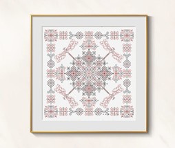 Dragonfly Cross Stitch hardanger pattern pdf - Victorian cross stitch dragonfly - $6.79