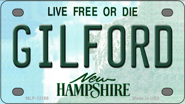Gilford New Hampshire Novelty Mini Metal License Plate Tag - $14.95