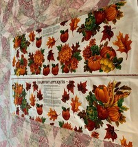 Cranston VIP Applique Fabric Panel Autumn Foliage Leaves Shirt Tote Bag Apron - £7.91 GBP
