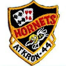 4.5&quot; Navy Squadron Hornets ATKRON-44 VA-44 Embroidered Jacket Patch - £27.88 GBP