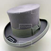  HATsanity KIDs Retro Wool Felt Formal Tuxedo Topper Hat - Gray - £39.96 GBP