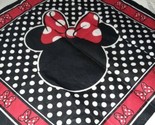 Disney Minnie Mouse Polka Dot Red Bandana/Handkerchief/Scarf 21&quot; x 21&quot;  - £5.78 GBP