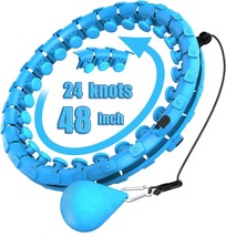 Smart Weighted Fitness Hoop for Adults Weight Loss Infinity Hula 2 in 1 ... - $51.81