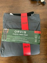 BNWT Orvis Fleece Lined Men&#39;s Pants, Size 34X30, Pick color - $50.00
