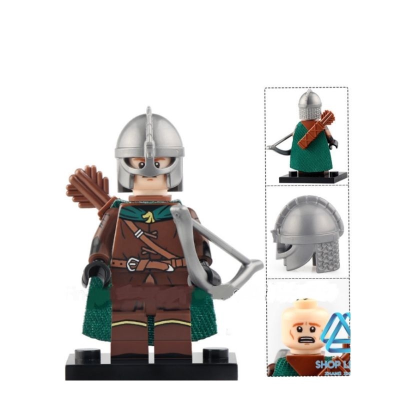 24pcs Mounted Rohan Army Archers Lord of the Rings Custom Minifigure ...