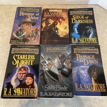 Forgotten realms book lot 7 paperback R.A. Salvatore Starless Valor Blade Shard - £12.24 GBP