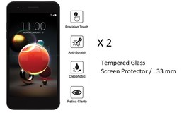 2 x Tempered Glass Screen Protector for LG Aristo 3 / LG Tribute Empire LMX220PM - £7.70 GBP
