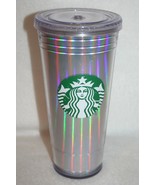 Starbucks 2018 RARE Iridescent Rainbow Siren Logo Cold Cup Tumbler Cold ... - $648.51 MXN