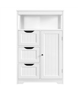 Bathroom Floor Cabinet Free Standing Storage Organizer With Drawers And ... - £100.22 GBP